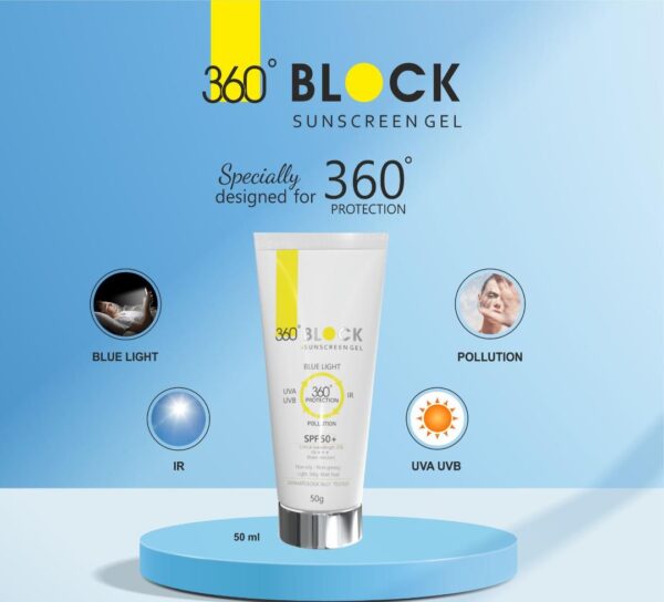 SPF50 Blue Light Infra-Red UVA UVB Full Protection 360 Block Sunscreen Gel 50G - The World's Best Online Tretinoin Store
