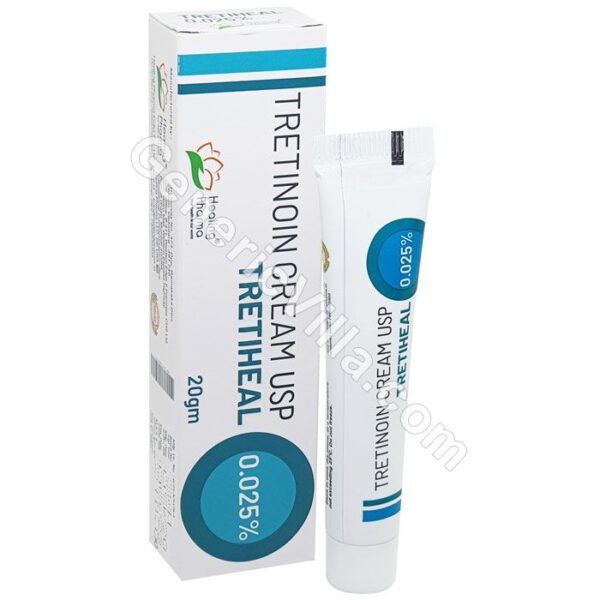 Tretinoin Tretiheal Cream 0.025% 20G EXP 08/25 - The World's Best Online Tretinoin Store